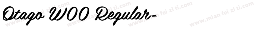 Otago W00 Regular字体转换